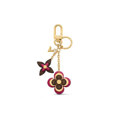 LOUIS VUITTON BLOOMING FLOWERS BAG CHARM AND KEY HOLDER M63084